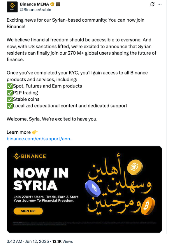 Source: Binance MENA
