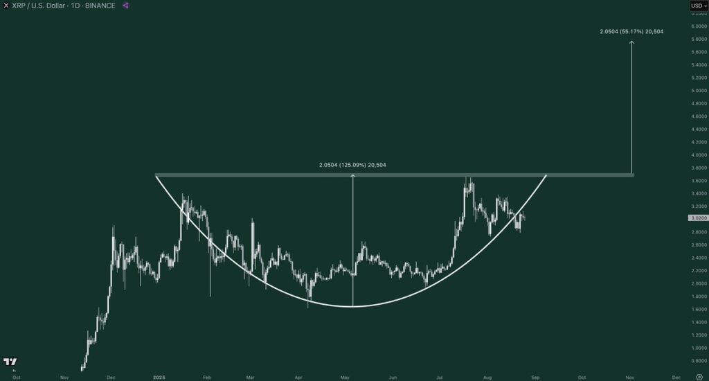 XRP/USD daily price chart. Source; TradingView
