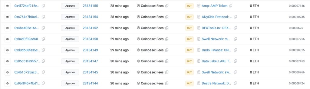 Coinbase loses $300,000 after using swapper incorrectly. Source: Deebeez
